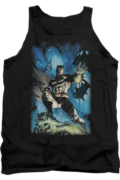Gildan Batman Stormy Dark Knight Adult Tank Top In Black