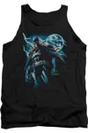 Gildan Batman Stormy Knight Adult Tank Top In Black