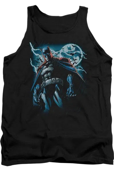 Gildan Batman Stormy Knight Adult Tank Top In Black