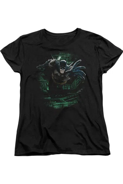Gildan Batman Surprise Short Sleeve Womens Tee / T-shirt In Black