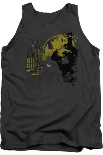 Gildan Batman The Dark City Adult Tank Top In Pink