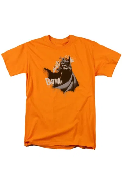 Gildan Batman The Drip Knight Short Sleeve Adult Tee / T-shirt In Orange