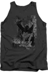 Gildan Batman The Knight Life Adult Tank Top In Pink