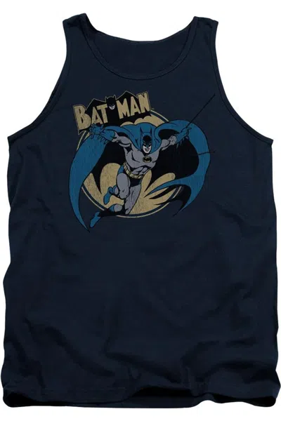 Gildan Batman Through The Night Adult Tank Top In Blue