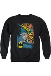 Gildan Batman Thwack Adult Crewneck Sweatshirt In Black