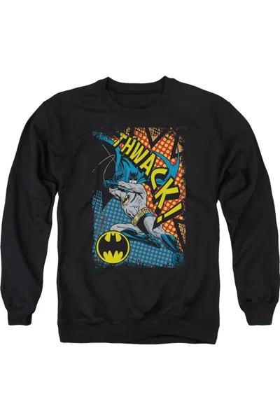 Gildan Batman Thwack Adult Crewneck Sweatshirt In Black