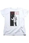 Gildan Batman Two Face Short Sleeve Womens Tee / T-shirt In White