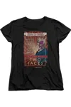 Gildan Batman Two Faces Short Sleeve Womens Tee / T-shirt In Black