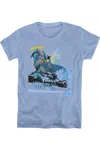 Gildan Batman Two Gotham Gargoyles Short Sleeve Womens Tee / T-shirt In Multi