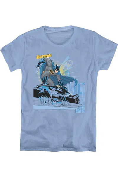 Gildan Batman Two Gotham Gargoyles Short Sleeve Womens Tee / T-shirt In Multi