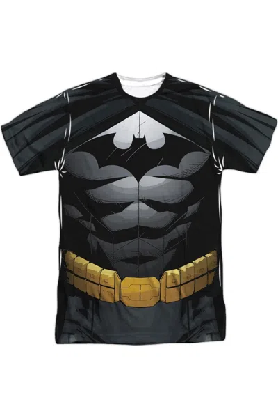 Gildan Batman Uniform Short Sleeve Adult Poly Crew Tee / T-shirt In Black