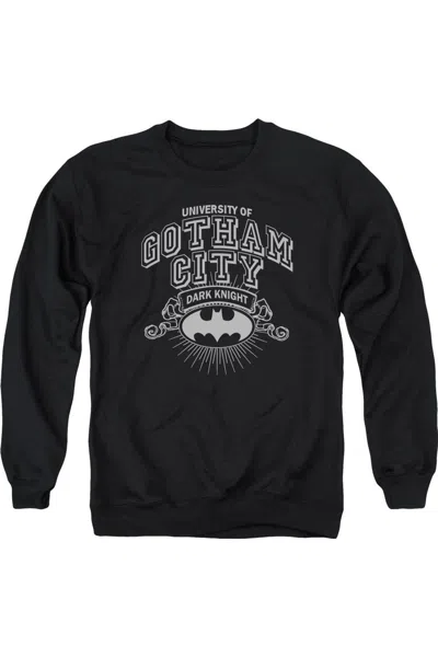 Gildan Batman University Of Gotham Adult Crewneck Sweatshirt In Black