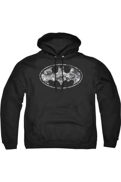 Gildan Batman Urban Camo Shield Adult Pull Over Hoodie / Hooded Sweatshirt In Black