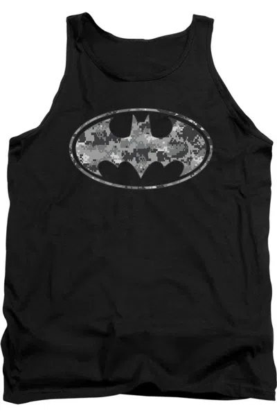 Gildan Batman Urban Camo Shield Adult Tank Top In Black
