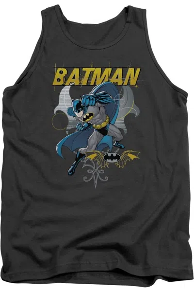 Gildan Batman Urban Gothic Adult Tank Top In Gray