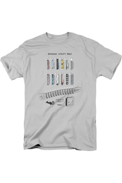 Gildan Batman Utility Belt Short Sleeve Adult Tee / T-shirt In White