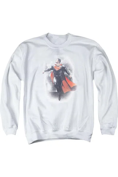 Gildan Batman V Superman A New Dawn Adult Crewneck Sweatshirt In White
