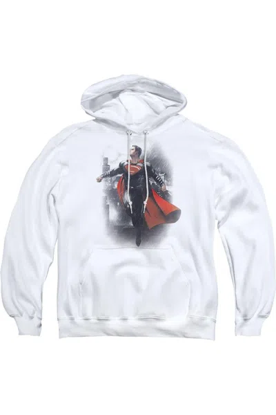 Gildan Batman V Superman A New Dawn Adult Pull Over Hoodie / Hooded Sweatshirt In White