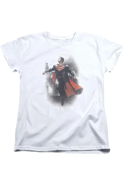 Gildan Batman V Superman A New Dawn Short Sleeve Womens Tee / T-shirt In White