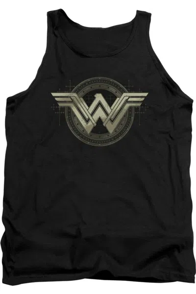 Gildan Batman V Superman Ancient Emblems Adult Tank Top In Black