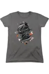 Gildan Batman V Superman Bat Head Tech Short Sleeve Womens Tee / T-shirt In Pink