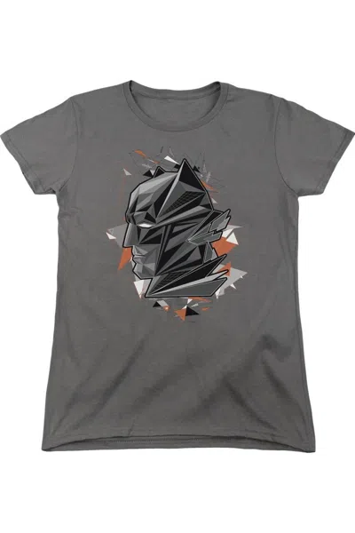 Gildan Batman V Superman Bat Head Tech Short Sleeve Womens Tee / T-shirt In Pink