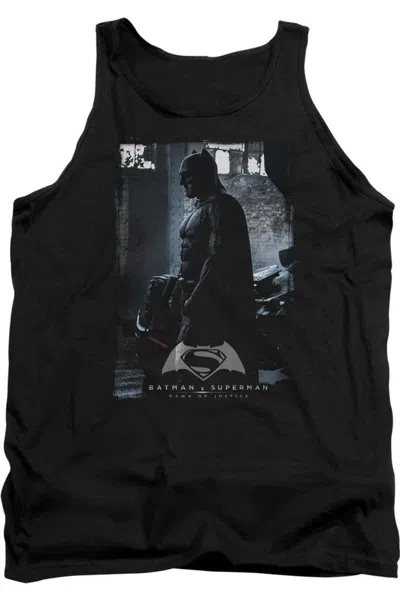 Gildan Batman V Superman Bat Poster Adult Tank Top In Black