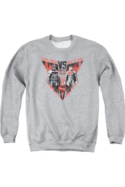 Gildan Batman V Superman Batlle For Gotham Adult Crewneck Sweatshirt In Multi