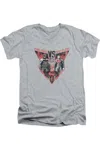 Gildan Batman V Superman Batlle For Gotham Short Sleeve Adult V Neck Premium Cotton Tee / T-shirt In Multi