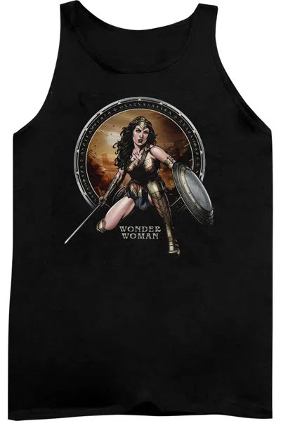 Gildan Batman V Superman Batlle Zone Adult Tank Top In Black