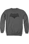 Gildan Batman V Superman Batman Logo Adult Crewneck Sweatshirt In Pink