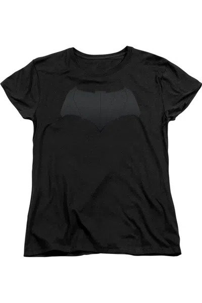 Gildan Batman V Superman Batman Logo Short Sleeve Womens Tee / T-shirt In Black