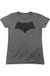 Gildan Batman V Superman Beveled Bat Logo Short Sleeve Womens Tee / T-shirt In Pink