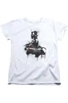 Gildan Batman V Superman Batman Spray Short Sleeve Womens Tee / T-shirt In White