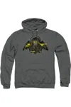Gildan Batman V Superman Batman Tech Adult Pull Over Hoodie / Hooded Sweatshirt In Pink