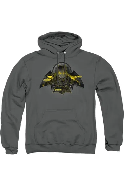 Gildan Batman V Superman Batman Tech Adult Pull Over Hoodie / Hooded Sweatshirt In Pink