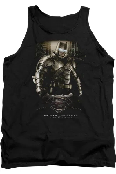 Gildan Batman V Superman Bats Ground Zero Adult Tank Top In Black