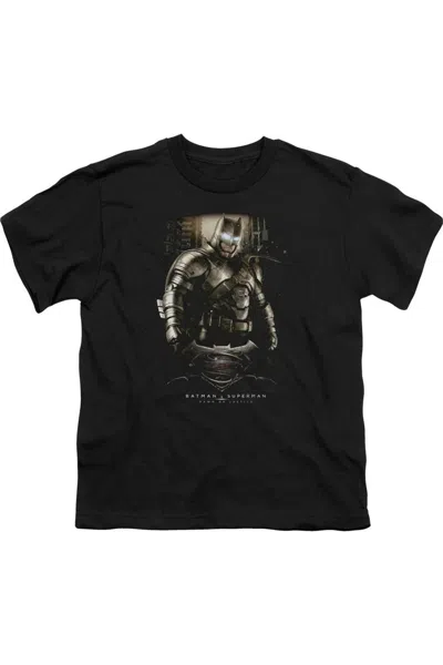 Gildan Kids' Batman V Superman Bats Ground Zero Short Sleeve Youth Tee / T-shirt In Black