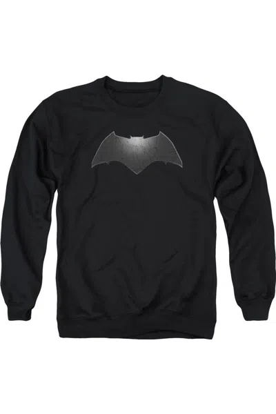 Gildan Batman V Superman Beveled Bat Logo Adult Crewneck Sweatshirt In Black