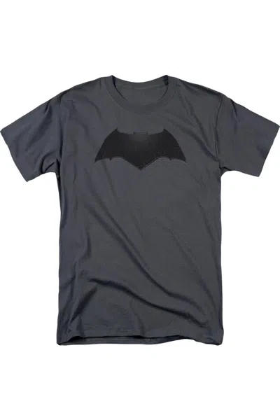 Gildan Batman V Superman Beveled Bat Logo Short Sleeve Adult Tee / T-shirt In Gray