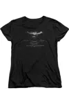 Gildan Batman V Superman Bw Logo Short Sleeve Womens Tee / T-shirt In Black