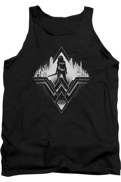 Gildan Batman V Superman City Warrior Adult Tank Top In Black
