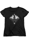 Gildan Batman V Superman City Warrior Short Sleeve Womens Tee / T-shirt In Black