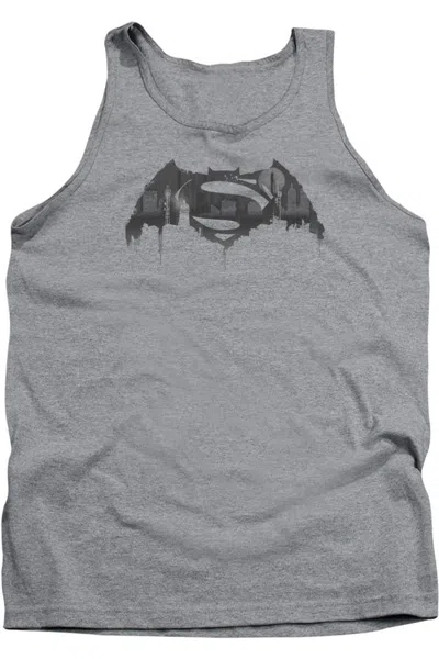 Gildan Batman V Superman Cityscape Logo Adult Tank Top In Multi