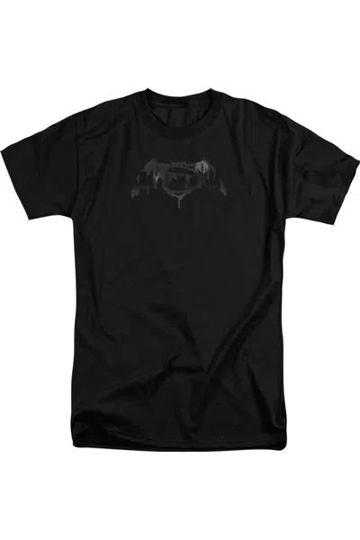 Gildan Batman V Superman Cityscape Logo Short Sleeve Adult Tall Tee / T-shirt In Black