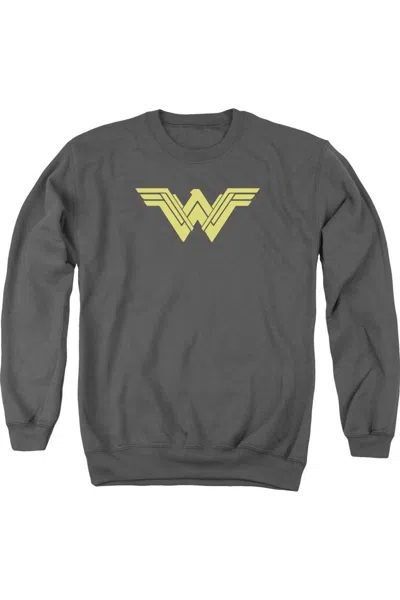 Gildan Batman V Superman Clean Line Logo Adult Crewneck Sweatshirt In Pink