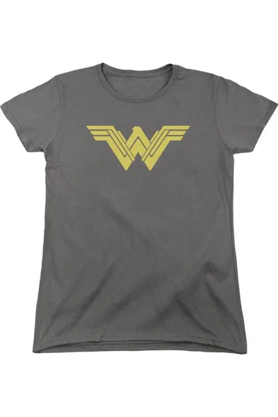 Gildan Batman V Superman Clean Line Logo Short Sleeve Womens Tee / T-shirt In Pink