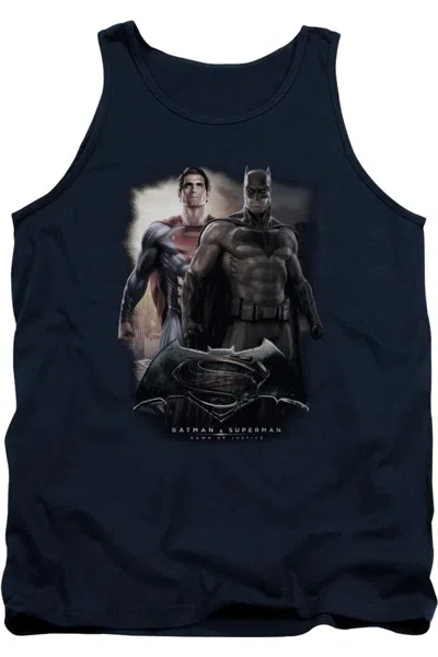 Gildan Batman V Superman Dawn Adult Tank Top In Blue