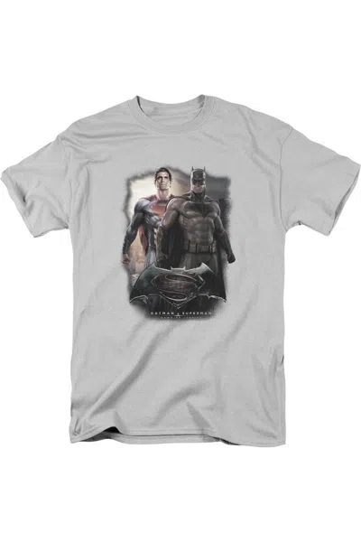 Gildan Batman V Superman Dawn Short Sleeve Adult Tee / T-shirt In Silver