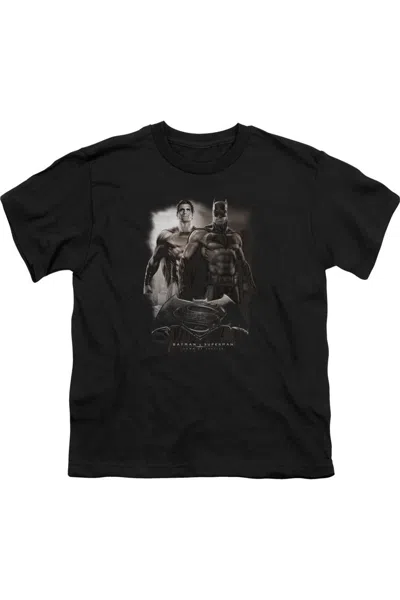 Gildan Kids' Batman V Superman Dawn Short Sleeve Juvenile Tee / T-shirt In Black